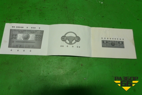 Книга по автомобилю (по аудио системе) для Opel Corsa D с 2006-2014г (Корса Д)