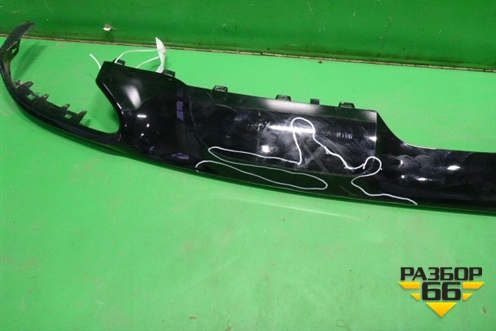 Накладка заднего бампера (на юбку) (A2928840090) для Mercedes Benz GLE-Klass (купе) C292 с 2015г (ГЛЕ)