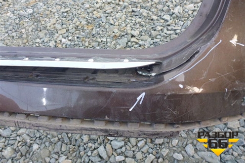 Бампер задний (без юбки до 2015г под парктроник) для Volkswagen Touareg с 2010-2018г (Туарег)