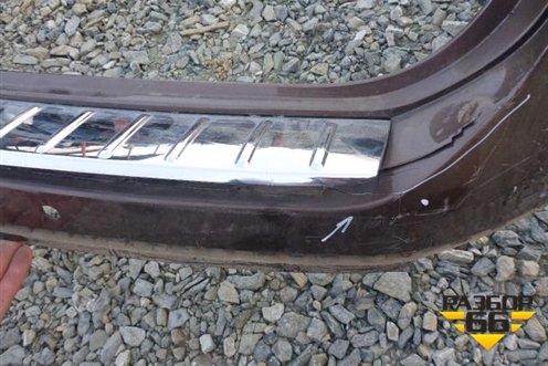 Бампер задний (без юбки до 2015г под парктроник) для Volkswagen Touareg с 2010-2018г (Туарег)