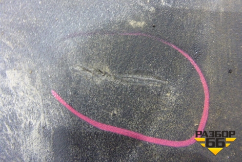 Брызговик задний правый для Chevrolet Aveo (T200) с 2003-2008 (Авео Т200)