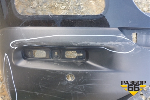 Бампер задний (под парктроник) (5215948170) для Toyota Highlander с 2007-2013г (Хайлендер)