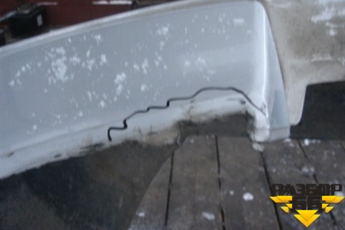 Бампер задний (с юбкой до 2005г) для Volvo S60 с 2004-2009г (C60)