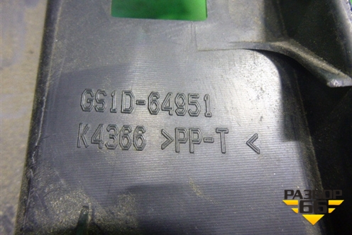 Накладка на торпедо (боковая левая) (GS1D64951) для Mazda Mazda 6 (GH) с 2007-2012г