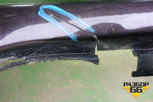 Бампер задний (без юбки) (13300719) для Opel Zafira C с 2012г (Зафира Ц)