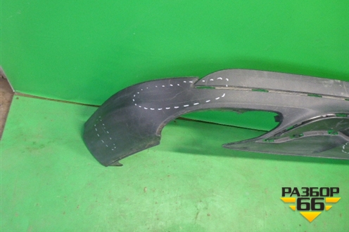 Юбка заднего бампера (после 2014г AMG) (A1668859425) для Mercedes Benz ML-Klass W166 c 2011г (МЛ)