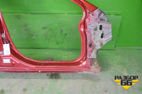 Порог со стойкой правый (седан под накладку) для Mitsubishi Lancer-X с 2007г (Лансер)