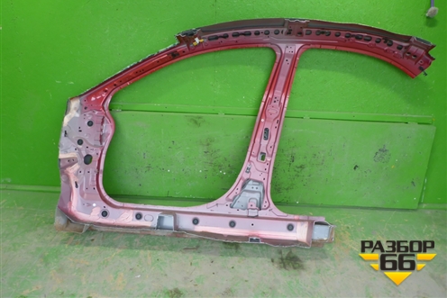 Порог со стойкой правый (седан под накладку) для Mitsubishi Lancer-X с 2007г (Лансер)