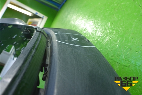 Бампер задний нижняя часть (под парктроник) (51127360728) для BMW X6 F16 с 2014г (Х6 Ф16)