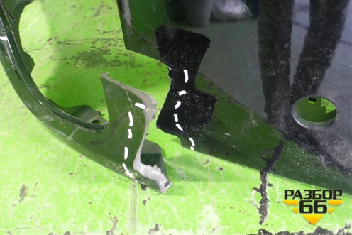 Бампер задний (верхняя часть после 2012г под парктроник) (866112P500) для Kia Sorento II с 2009-2021г (Соренто 2)