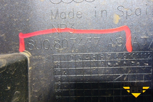 Бампер передний (после 2014г S-Line под омыватели) (8U0807437AS) для Audi Q3 с 2011-2018г (Ку 3)