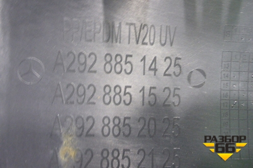 Юбка заднего бампера (AMG) (A2928851425) для Mercedes Benz GLE-Klass (купе) C292 с 2015г (ГЛЕ)