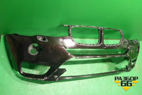 Бампер передний (после 2014г под омыватели) (51117338534) для BMW X3 F25 с 2010-2017г (Х3 Ф25)