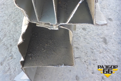 Порог со стойкой правый (с передней стойкой) для Opel Meriva с 2010г (Мерива)