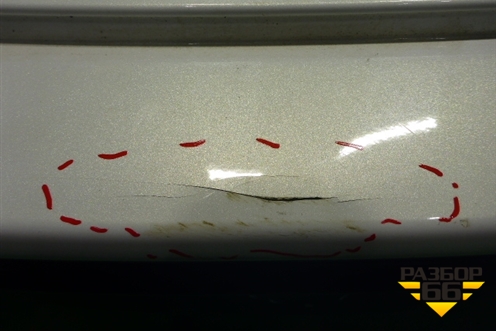 Бампер задний (под парктроник) (KD4750221) для Mazda CX 5 с 2012-2016г (СХ5)