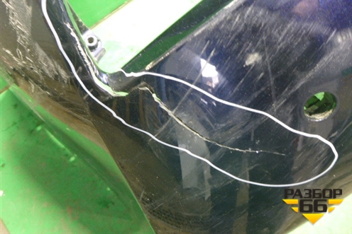 Бампер задний (под парктроник) (521596A950) для Lexus LX-570 с 2015г (ЛХ)