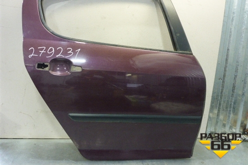Дверь задняя правая (седан) для Peugeot 407 с 2004г