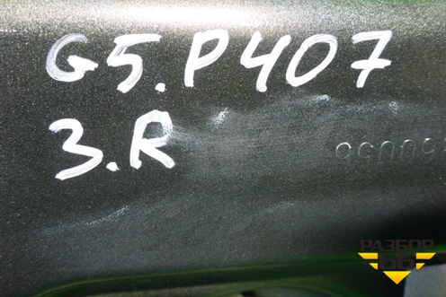 Дверь задняя правая (седан) для Peugeot 407 с 2004г