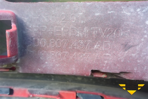 Бампер передний (после 2014г под омыватели) (8U0807437AD) для Audi Q3 с 2011-2018г (Ку 3)