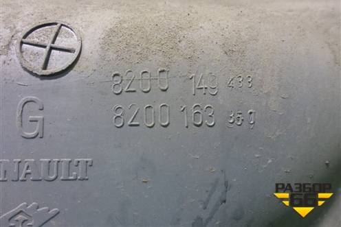 Обшивка двери задней левой под механику (седан) (8200149433) для Renault Clio с 1998-2002г (Клио)