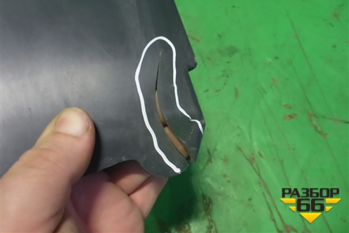 Пыльник заднего бампера левый (51757258047) для BMW 3-серия F30/F31 с 2011г