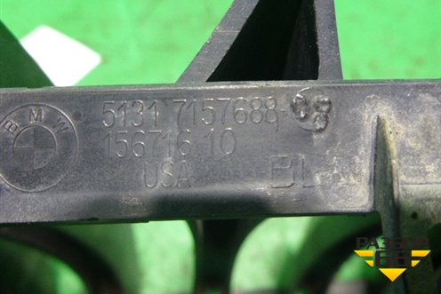 Решетка радиатора правая (без хрома) (51317157688) для BMW X6 E71 с 2008-2014г (Х6 Е71)