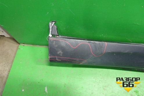 Накладка на порог наружная правая (51777319854) для BMW X6 F16 с 2014г (Х6 Ф16)