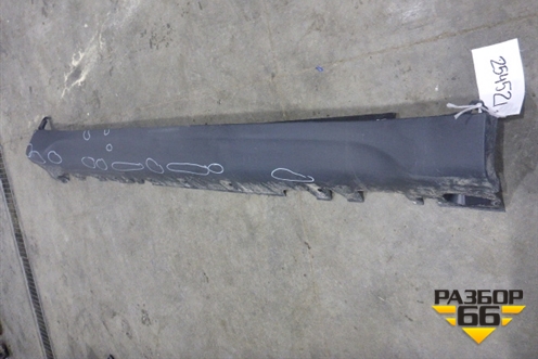 Накладка на порог наружная правая (51777319854) для BMW X6 F16 с 2014г (Х6 Ф16)