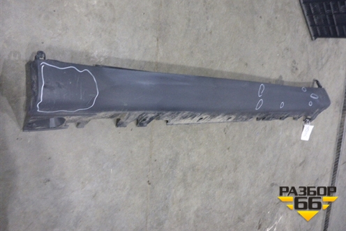 Накладка на порог наружная левая (51777319853) для BMW X6 F16 с 2014г (Х6 Ф16)