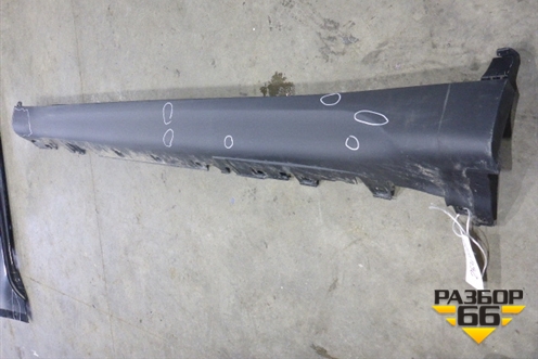 Накладка на порог наружная левая (51777319853) для BMW X6 F16 с 2014г (Х6 Ф16)