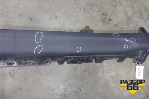 Накладка на порог наружная левая (51777319853) для BMW X6 F16 с 2014г (Х6 Ф16)