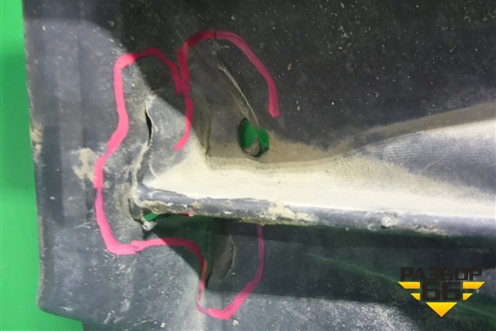 Защита антигравийная левая (6Q0825201H) для Seat Ibiza с 2008-2017г (Ибица)