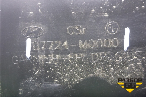 Накладка двери передней правой (87724M0000) для Hyundai Creta с 2016-2021г (Крета)