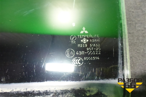 Стекло двери задней левой (седан) для Mitsubishi Lancer-9  с 2003-2008г (Лансер)