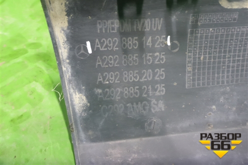 Юбка заднего бампера (AMG под парктроник) (A2928851425) ( A2928851525) для Mercedes Benz GLE-Klass (купе) C292 с 2015г (ГЛЕ)