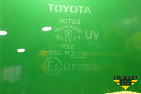 Стекло глухое правое (6271042310) для Toyota Rav-4 с 2012-2019г (Рав 4)