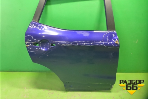 Дверь задняя правая (H21004EAMA) для Nissan Qashqai (J11E) с 2013г (Кашкай)