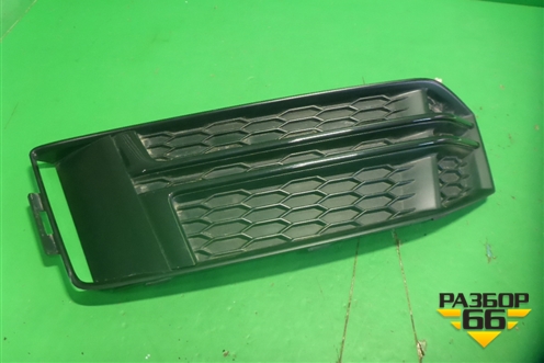 Решетка в передний бампер левая (S-Line) (8W0807681F) для Audi A4 (В9) с 2015г (А4)