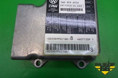 Блок управления AIR BAG (5N0959655A) для Volkswagen Passat (B6) с 2005-2010г (Пассат Б6)