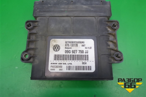 Блок управления АКПП ( 1.8л BZB) (09G927750JJ) для Volkswagen Passat (B6) с 2005-2010г (Пассат Б6)