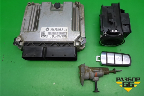 Блок управления двигателем (с замком зажигания1.8л BZB АКПП) (06J906026A) для Volkswagen Passat (B6) с 2005-2010г (Пассат Б6)