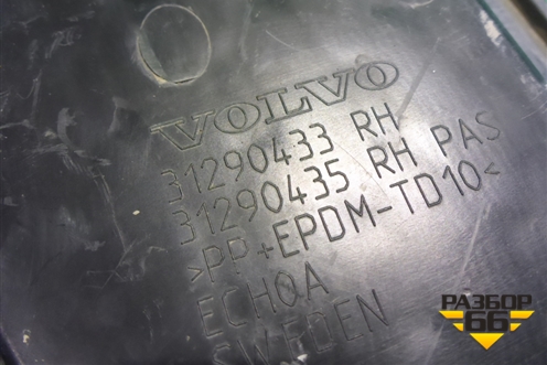 Заглушка ПТФ правая (31290433) для Volvo XC60 с 2008-2017г (ХС60)