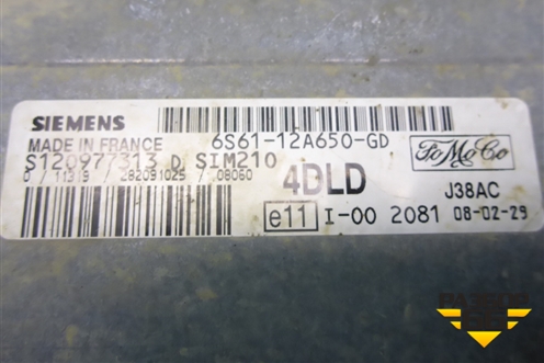 Блок управления двигателем (с замком зажигания 1.4л FXJA МКПП) (6S6112A650AG) для Ford Fusion с 2002г (Фьюжн)