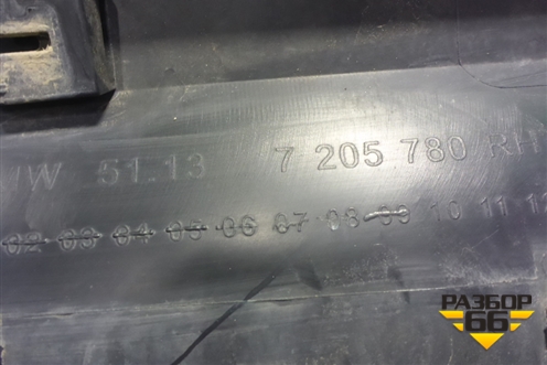 Накладка двери передней правой (51137205780) для BMW X3 F25 с 2010-2017г (Х3 Ф25)