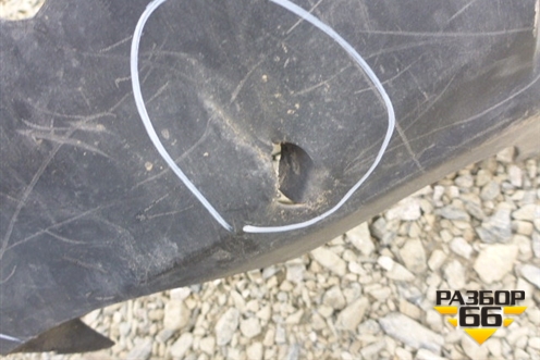 Бампер задний (под парктроник) (85022JU14H) для Nissan X-Trail (Т31) с 2007-2014г (Хтраил)