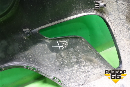 Бампер задний (до 2020г седан) (86611H0000) для Kia Rio с 2017г (Рио 4)