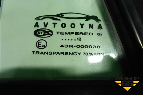 Стекло двери задней левой форточка (литекс) (90196929) для Daewoo Nexia с 1995-2016г (Нексия)