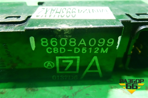 Кнопка стеклоподъёмника (передняя правая) (8608A099) для Mitsubishi Lancer-9  с 2003-2008г (Лансер)