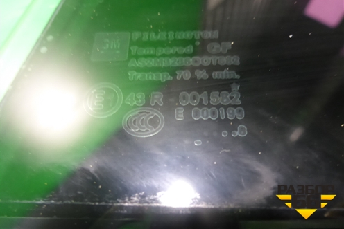 Стекло двери задней левой форточка (хетчбэк, литэкс) (5161447) для Opel Astra H с 2004-2015г (Астра Аш)