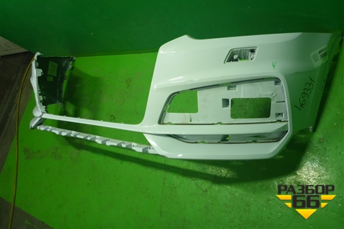 Бампер передний (после 2014г S-Line под омыватели) (8U0807437AS) для Audi Q3 с 2011-2018г (Ку 3)